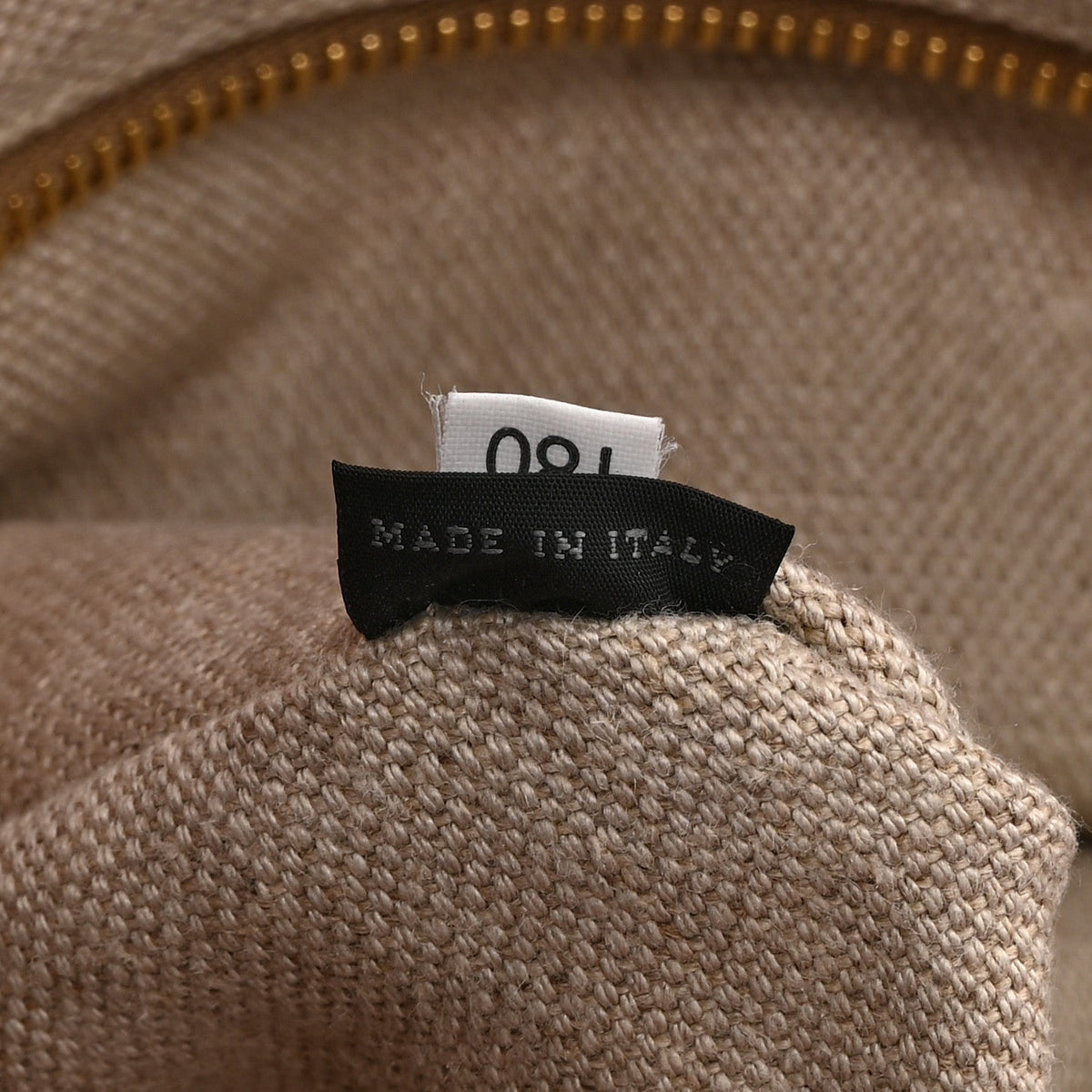 Prada Canapa Striped Tote Arancio