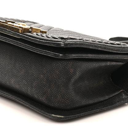 Small Calfskin Flap Shoulder Bag