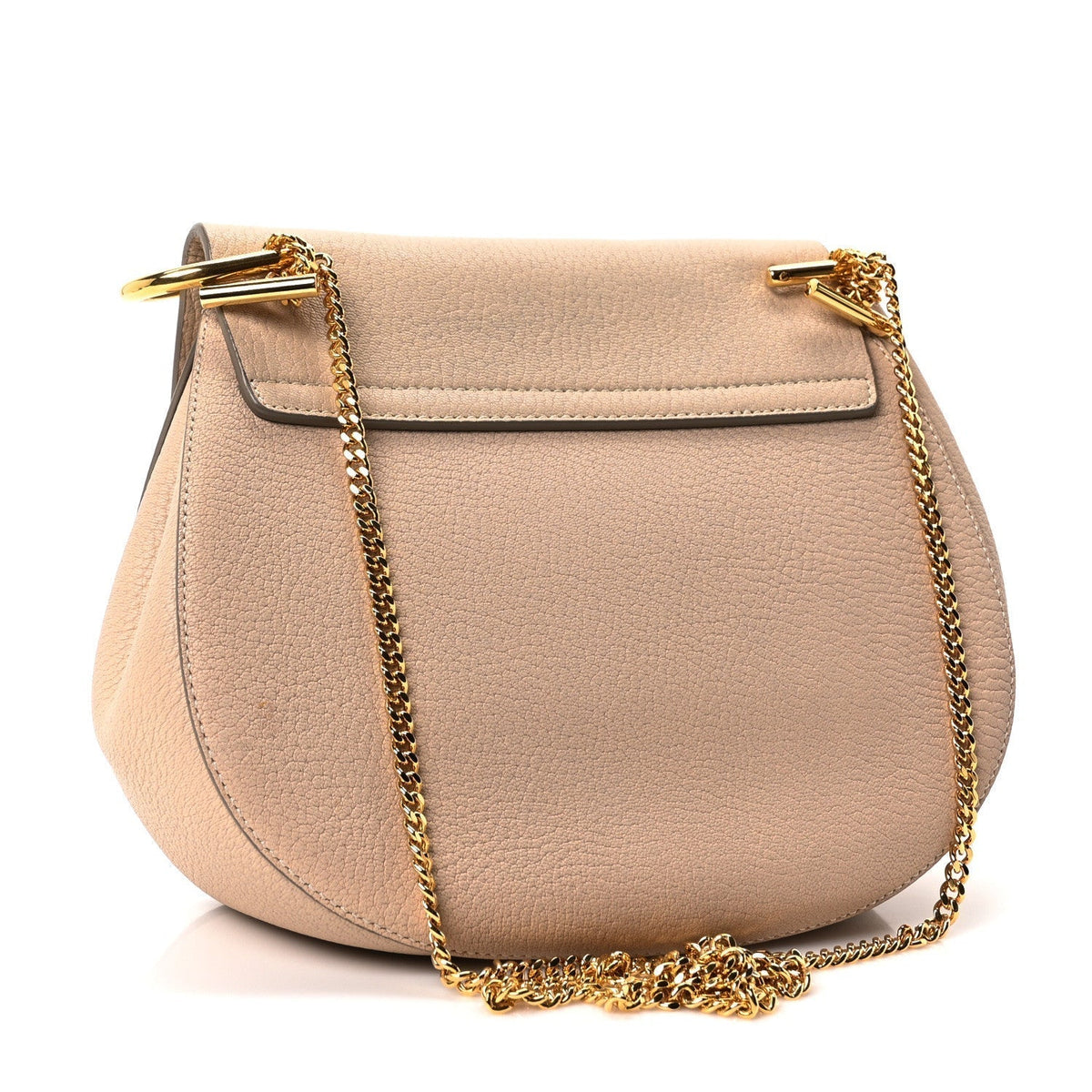 Chloe Grained Lambskin Drew Shoulder Bag Abstract White