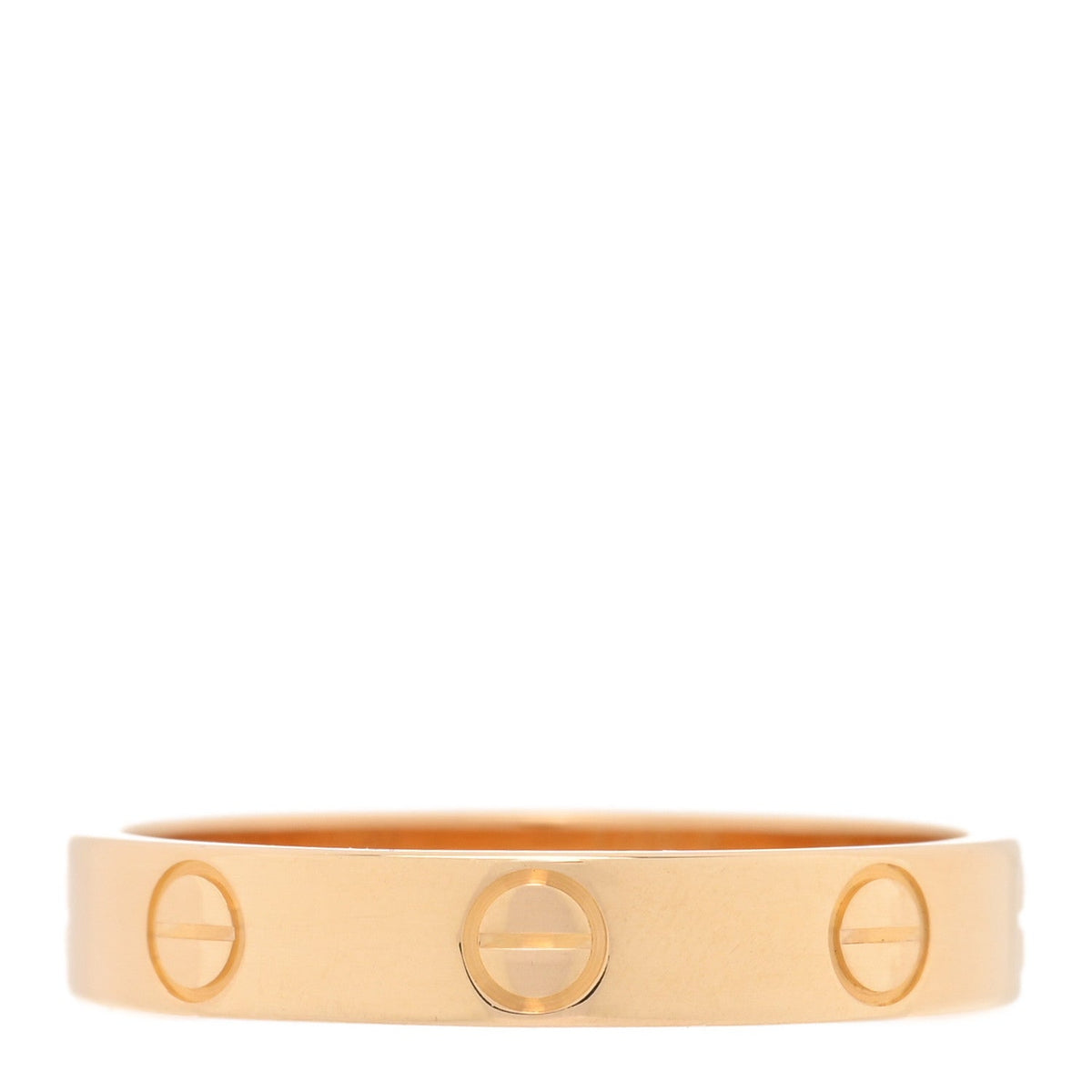 18K Yellow Gold 3.5mm LOVE Wedding Band Ring 55 7.25