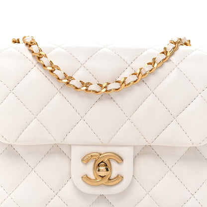 Mini Quilted Lambskin Flap Shoulder Bag