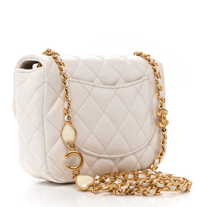 Mini Quilted Lambskin Flap Shoulder Bag