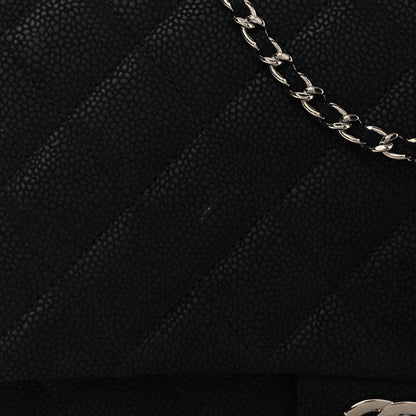 Quilted Caviar Clutch Bag