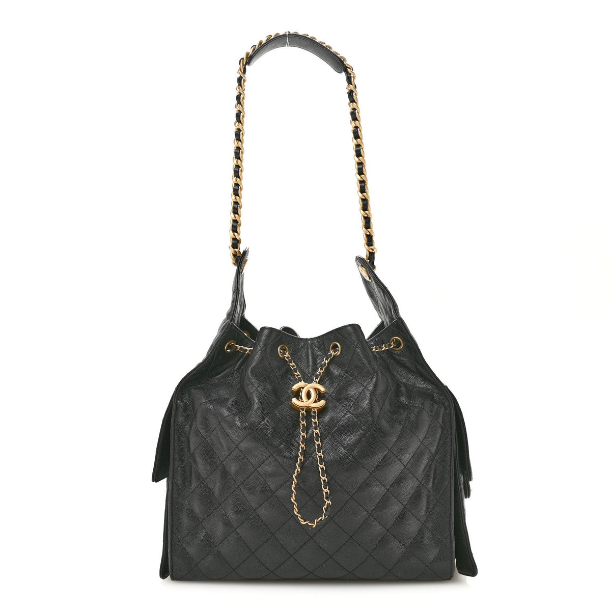 Medium Quilted Caviar Handbag