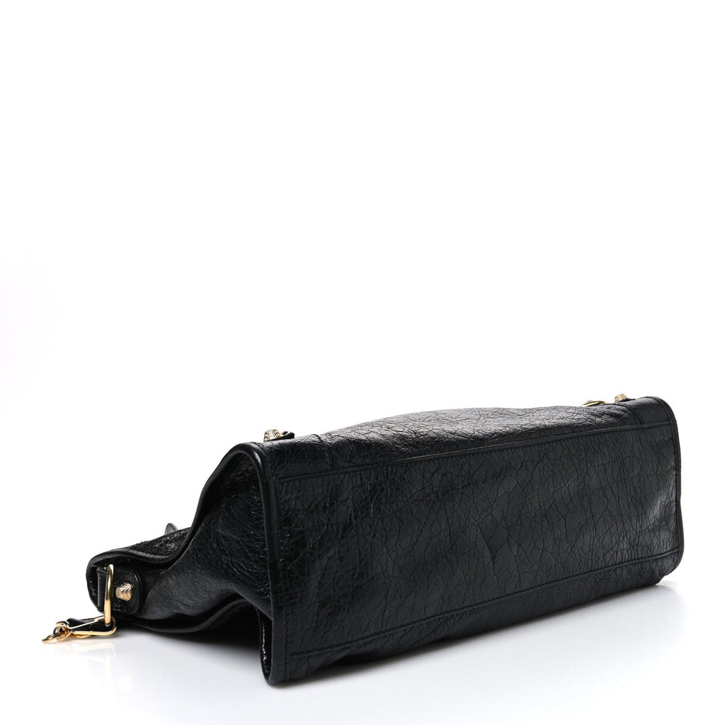 Balenciaga Agneau Giant 12 Gold City Black