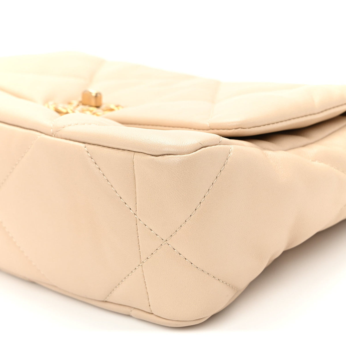 Medium Quilted Lambskin Flap Shoulder Bag