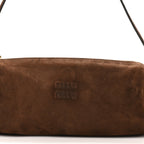 Miu Miu Suede Pouch Cacao