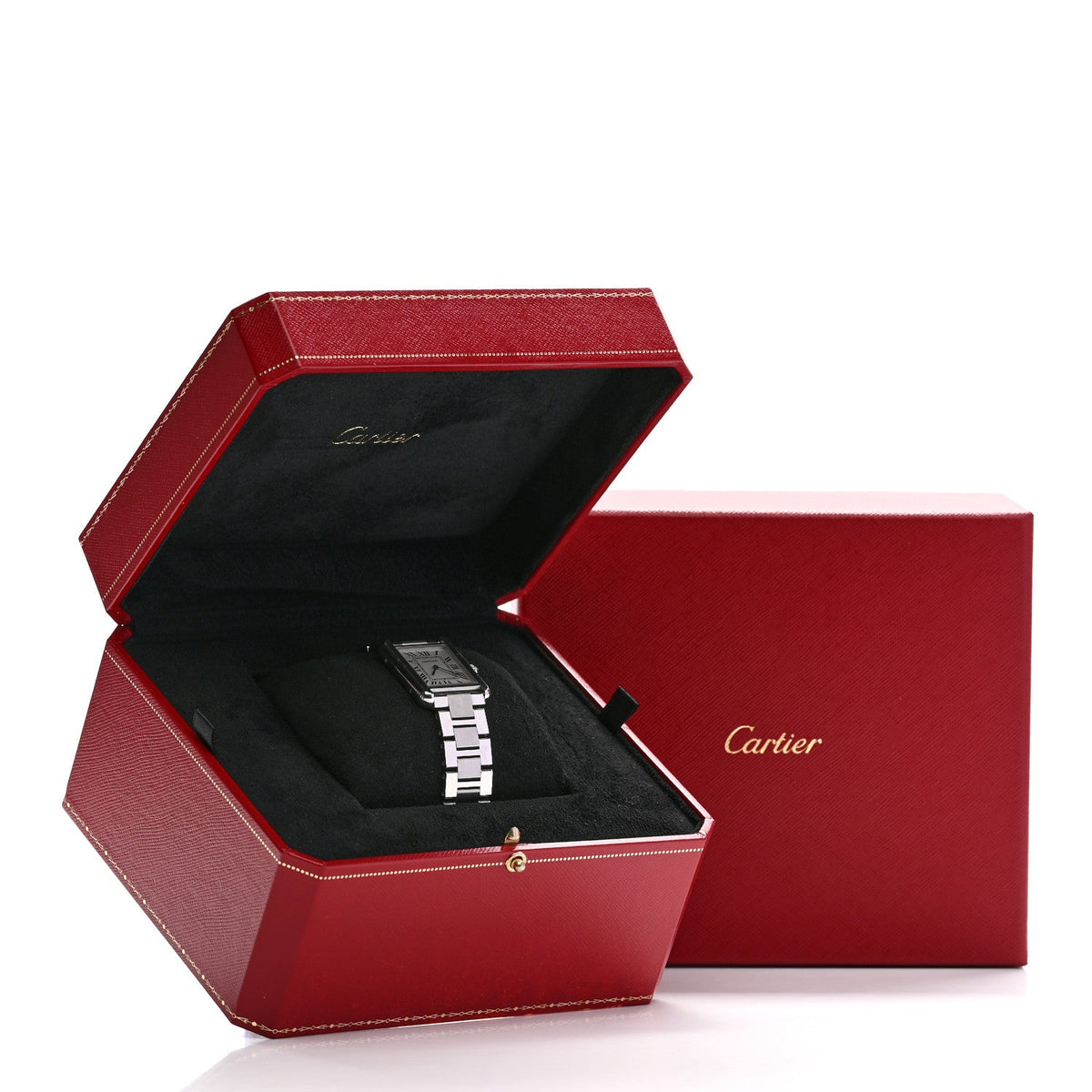Cartier Stainless Steel 24mm Tank Solo Quartz Watch