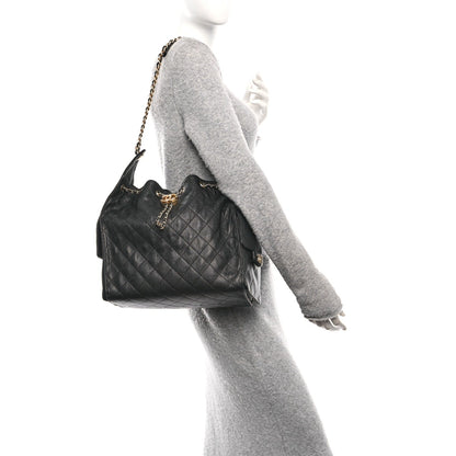 Medium Quilted Caviar Handbag
