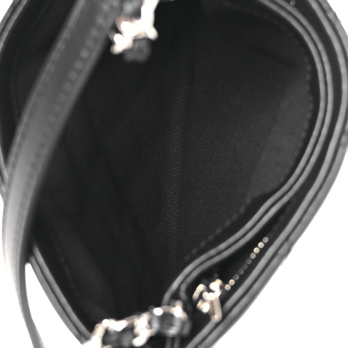 Chanel Lambskin Quilted Mini Crossbody Bag Black