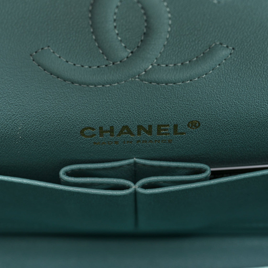 Chanel Caviar Quilted Small Double Flap Light Blue