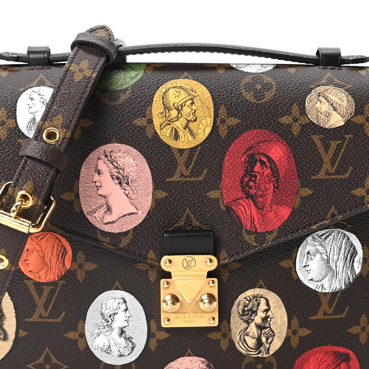 X Fornasetti Monogram Cameo Pochette Met Handbag