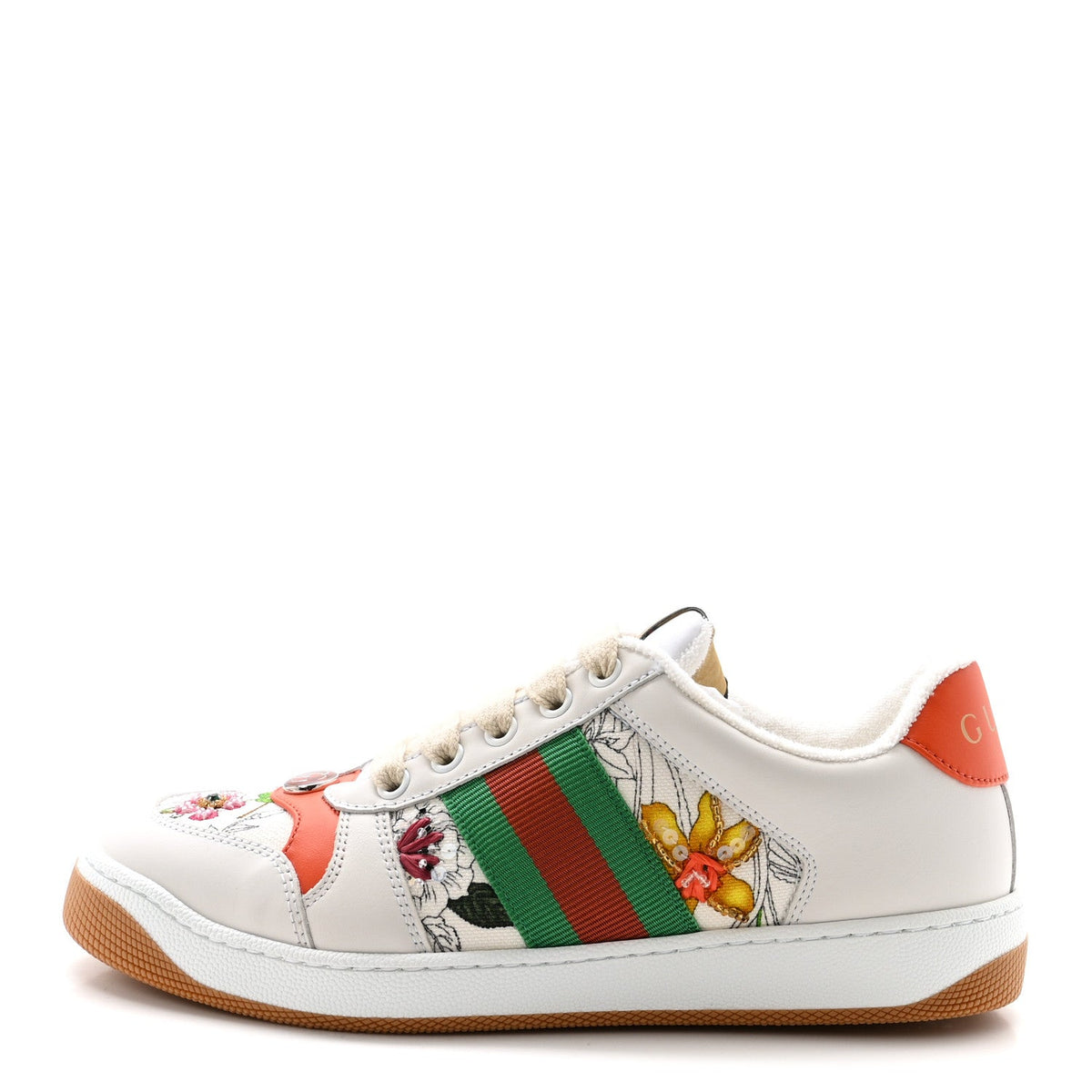 Sepang Flora Faded Canvas Web Screener Sneakers White