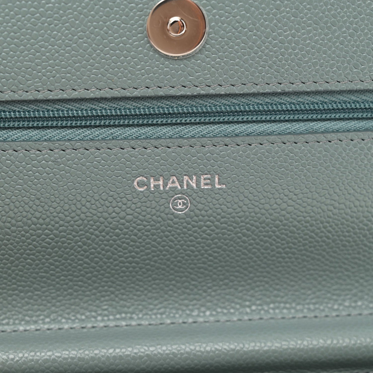 Quilted Caviar Wallet Bag