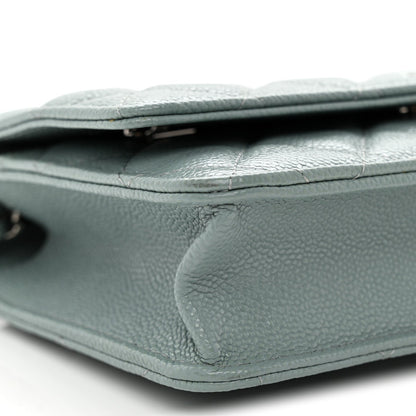 Quilted Caviar Wallet Bag
