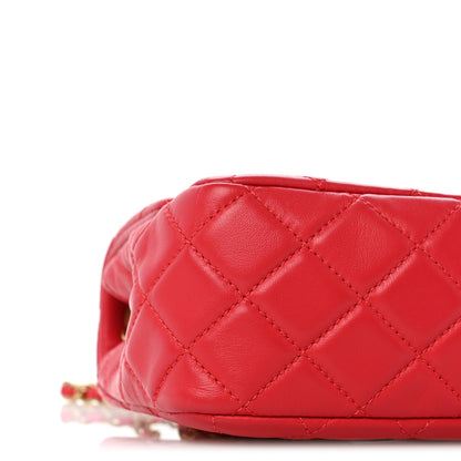 Mini Quilted Lambskin Flap Shoulder Bag