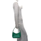Prada Saffiano Lux Mini Re-Edition Shoulder Bag Mango