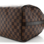 Louis Vuitton Damier Ebene Speedy Bandouliere 30 Brown