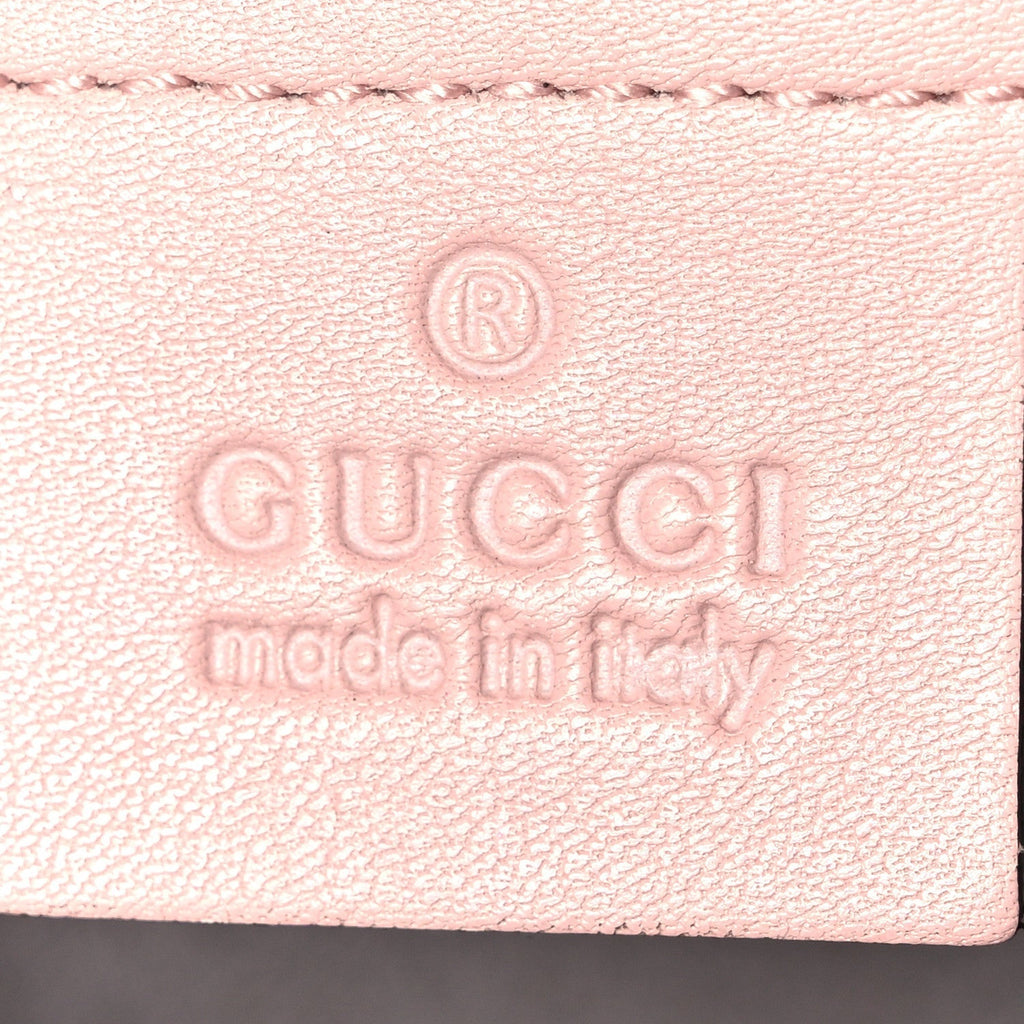 Gucci Calfskin Matelasse Small GG Marmont Shoulder Bag Perfect Pink
