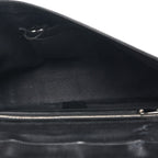 Gucci GG Supreme Web Flap Messenger Bag Black Grey