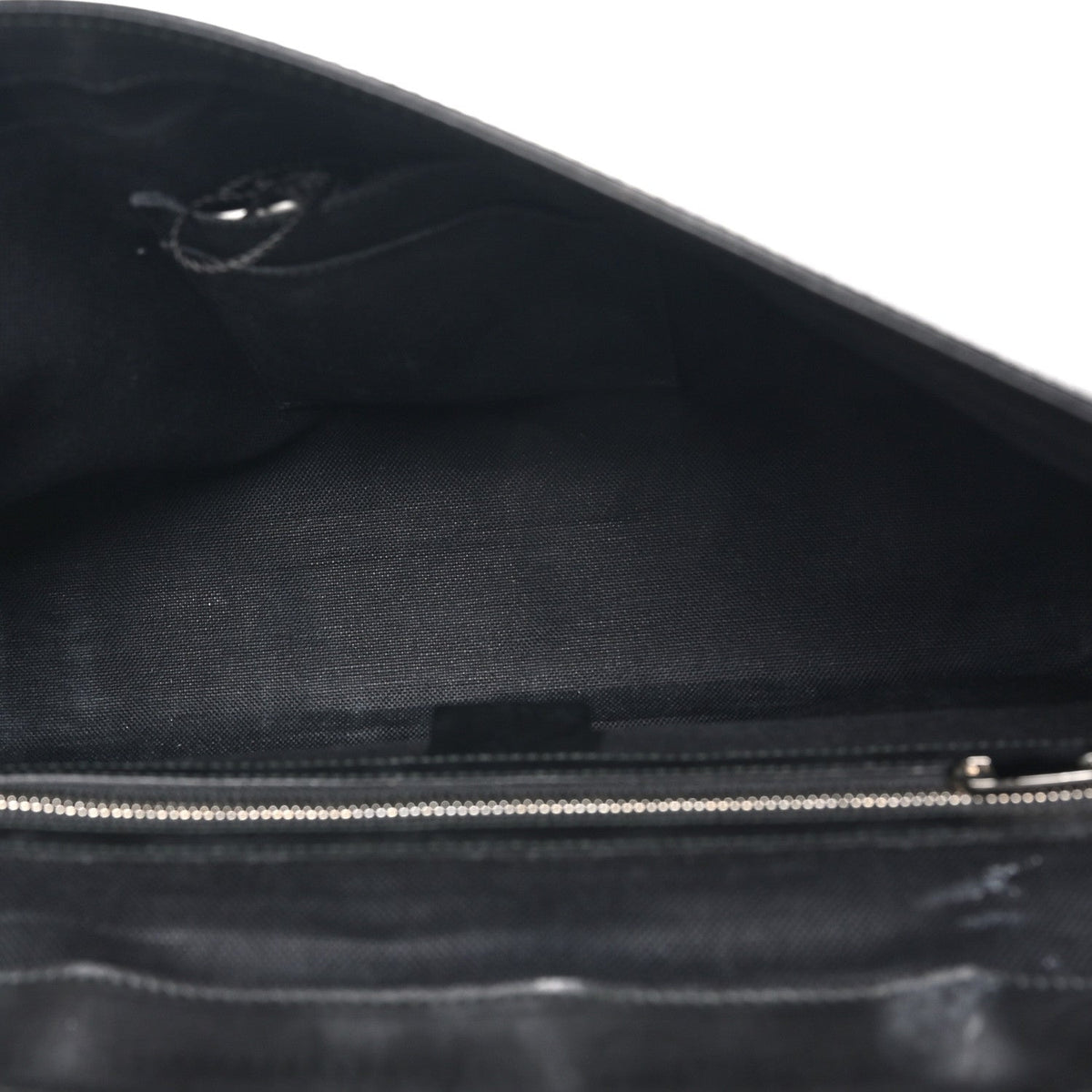 Gucci GG Supreme Web Flap Messenger Bag Black Grey