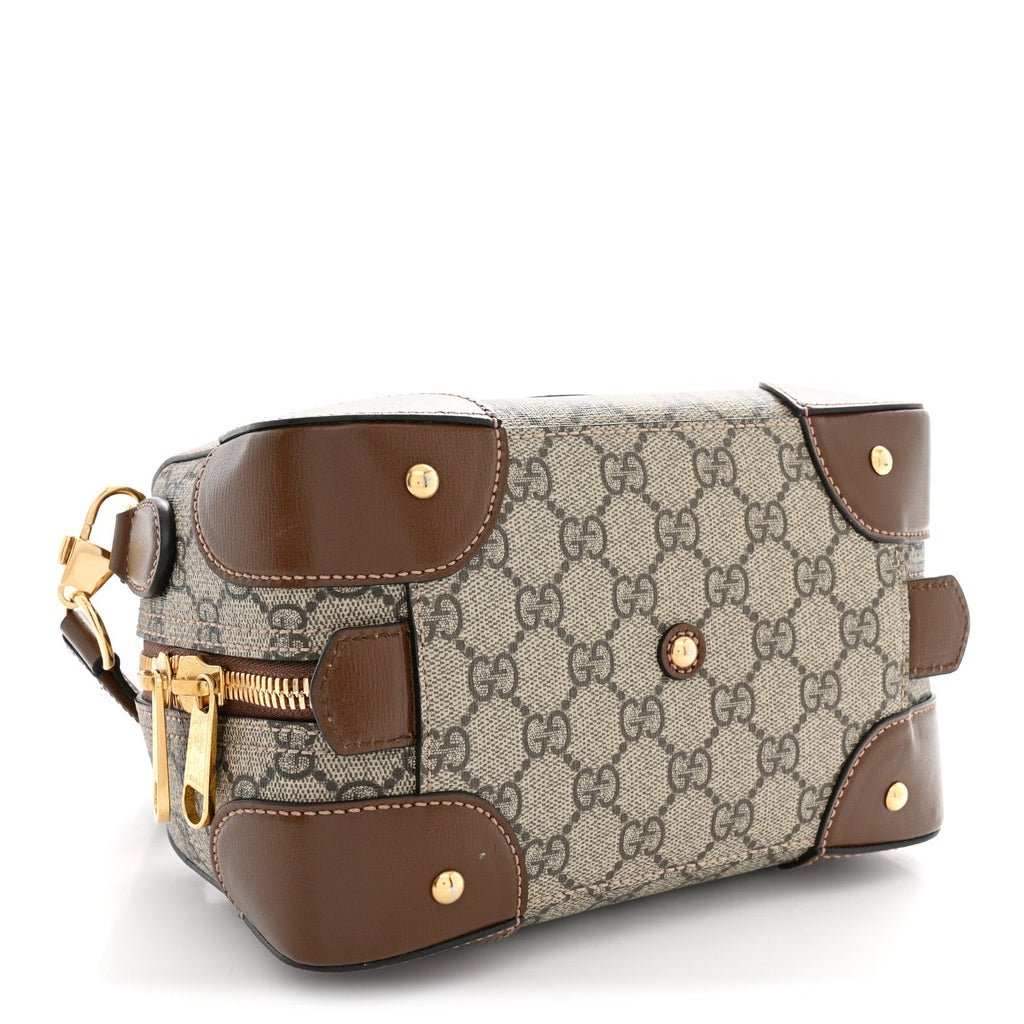 Gucci GG Supreme Interlocking G Small Duffle Beige Ebony