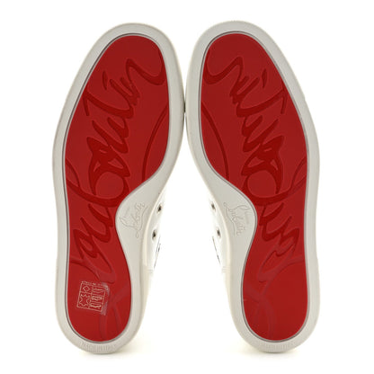 Christian Louboutin Calfskin Men's Louis Flat Sneakers 39 White