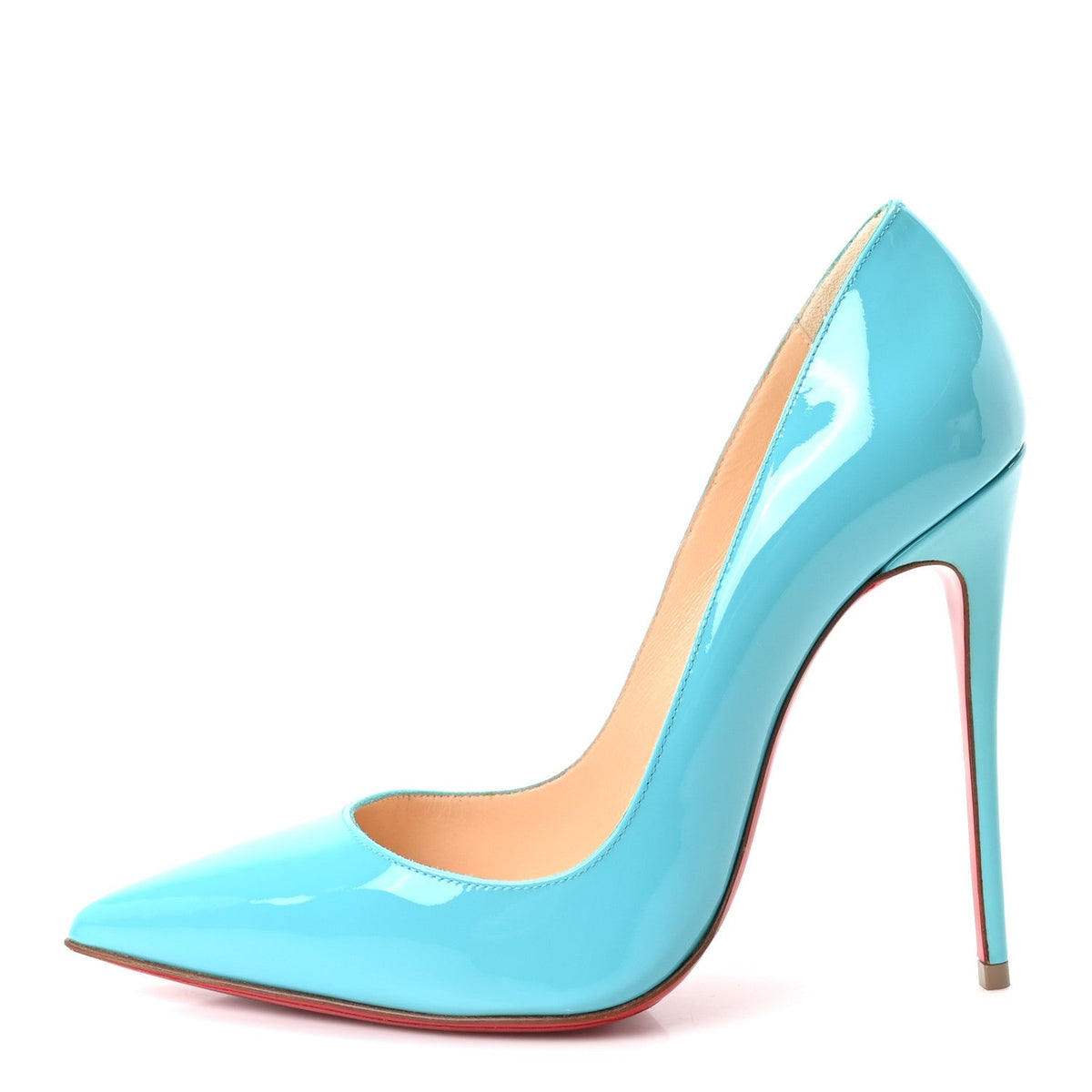 Christian Louboutin Patent So Kate 120 Women's Pumps 36.5 Pacific