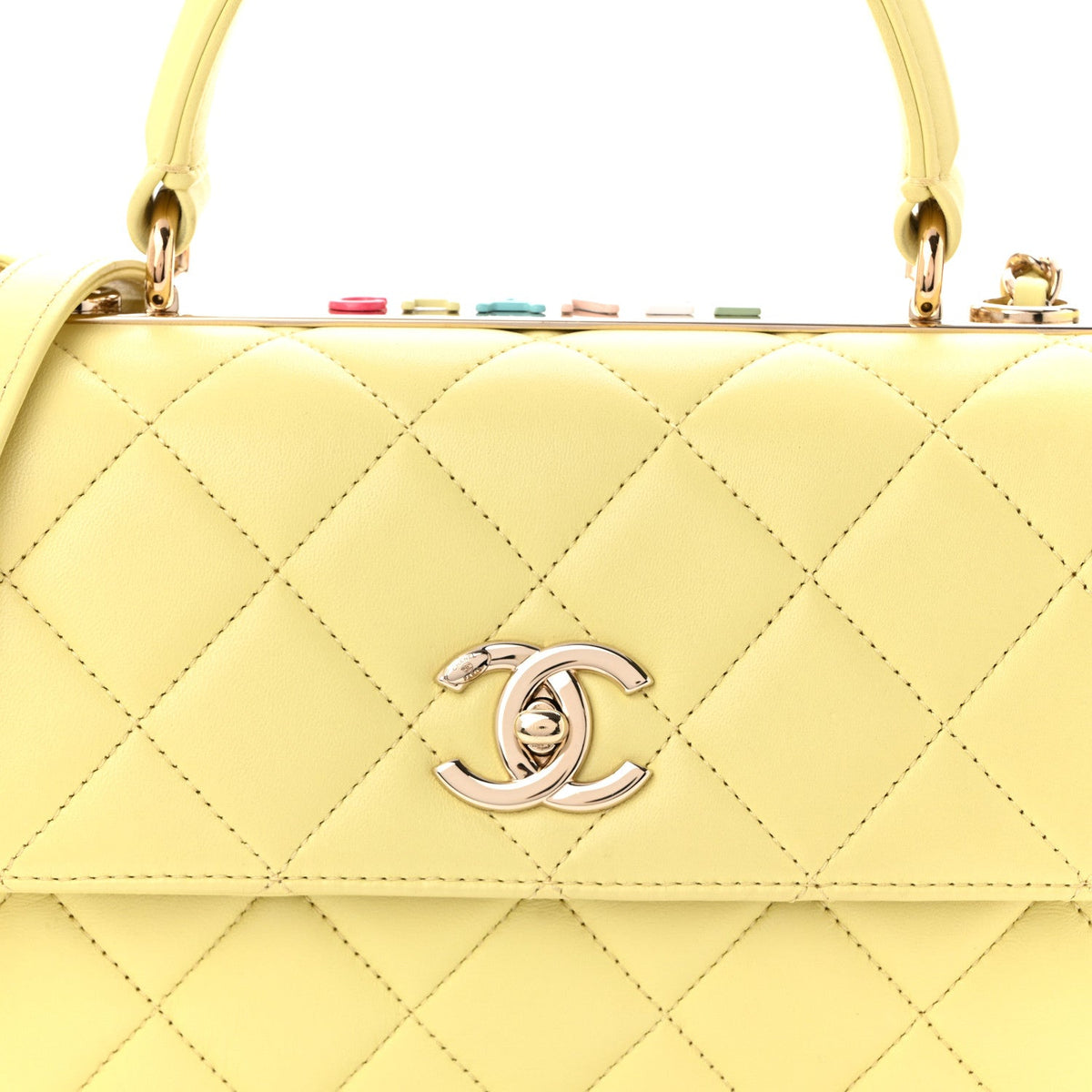 Small Quilted Lambskin Flap Shoulder Bag