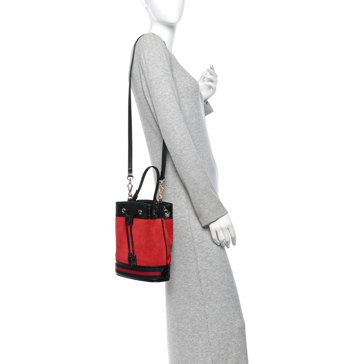 Small Suede Bucket Bag
