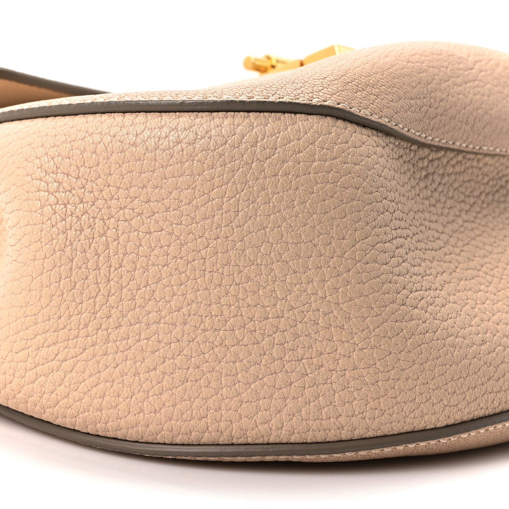 Chloe Grained Lambskin Drew Shoulder Bag Abstract White