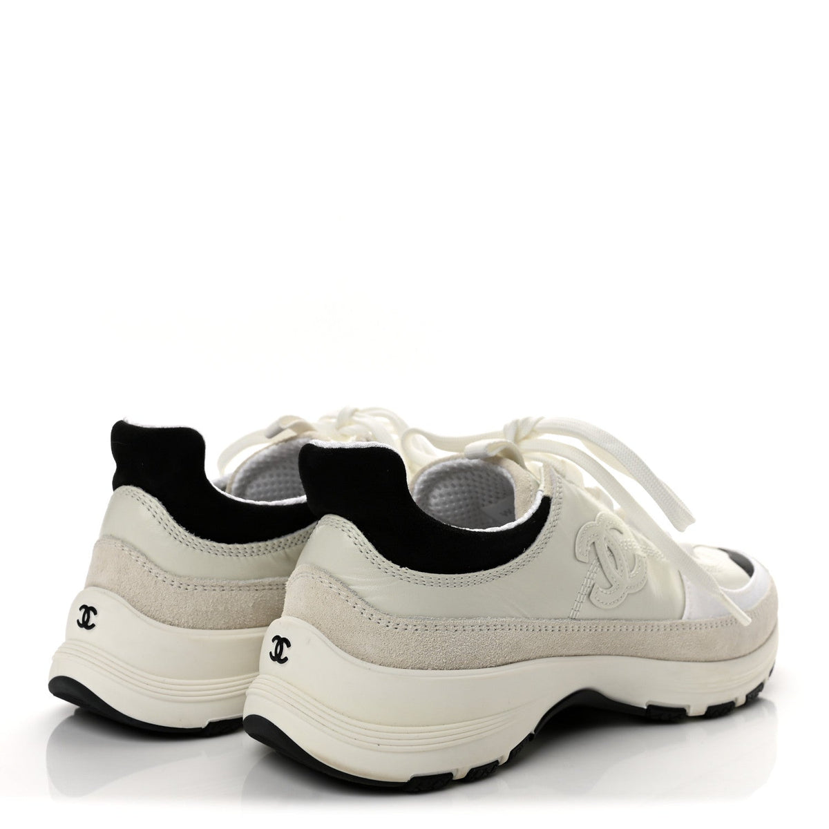 Chanel Calfskin Suede CC Women's Sneakers