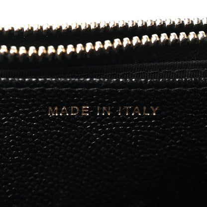 Quilted Caviar Wallet Bag
