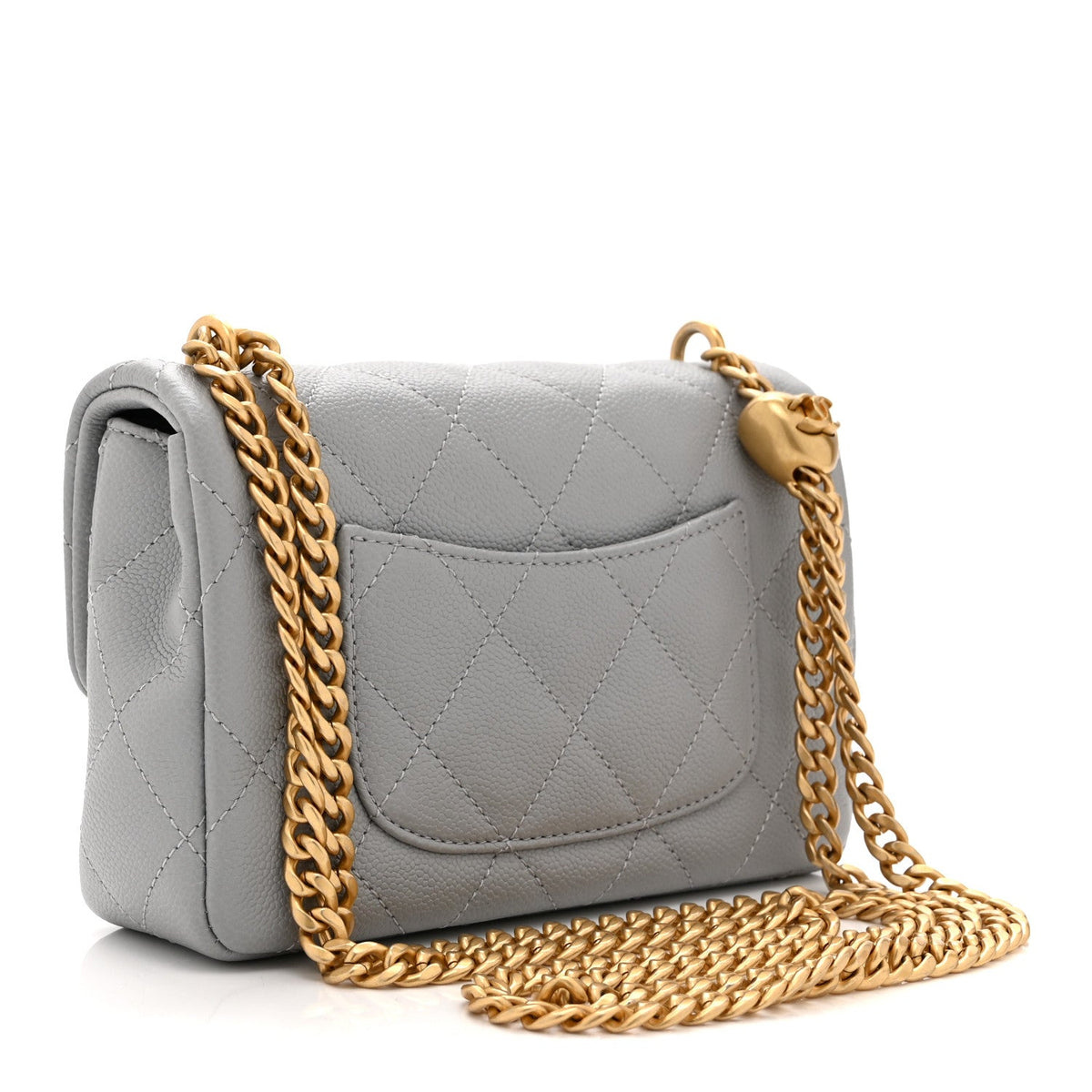 Mini Quilted Caviar Flap Shoulder Bag