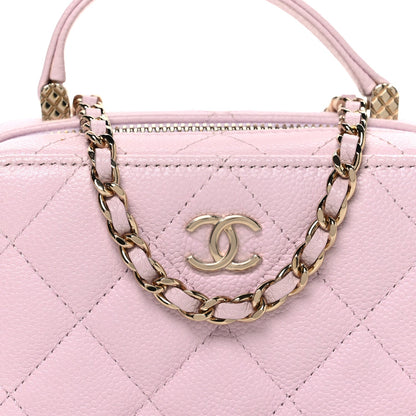 Quilted Caviar Handbag