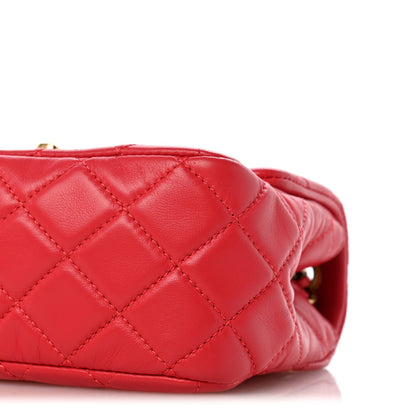 Mini Quilted Lambskin Flap Shoulder Bag