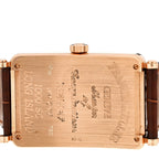 Franck Muller 18K Yellow Gold Alligator 30mm Long Island Watch Brown 1000SC