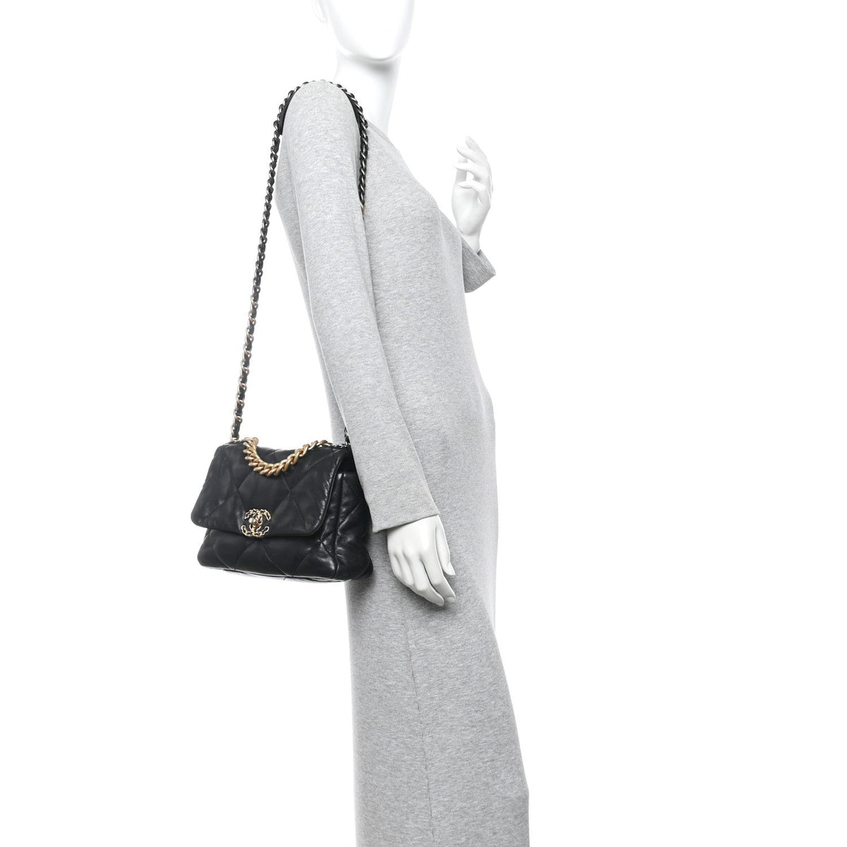 Medium Quilted Lambskin Flap Shoulder Bag
