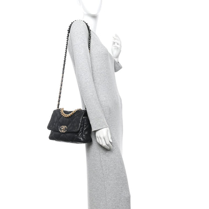 Medium Quilted Lambskin Flap Shoulder Bag