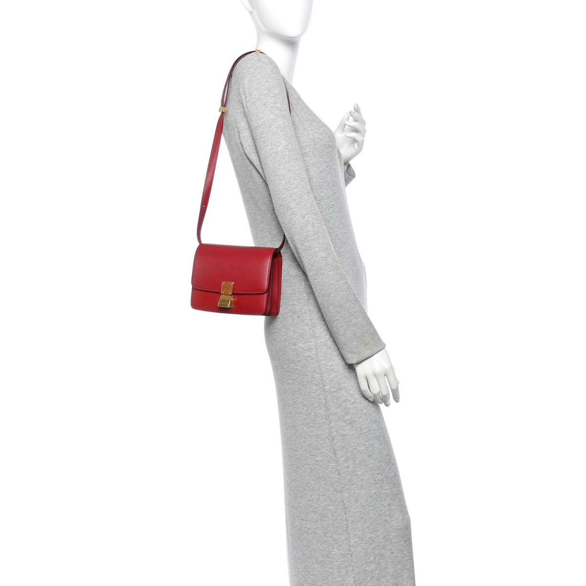 Small Calfskin Flap Shoulder Bag