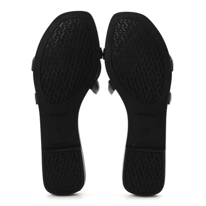 Hermes Rubber Aloha Women's Sandals Black