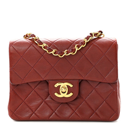 Mini Quilted Lambskin Flap Shoulder Bag