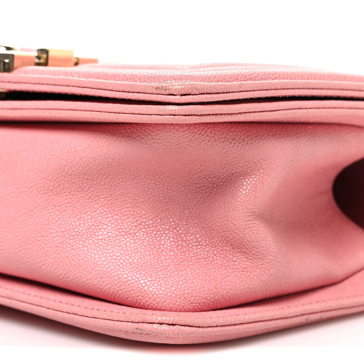 Small Quilted Caviar Flap Shoulder Bag