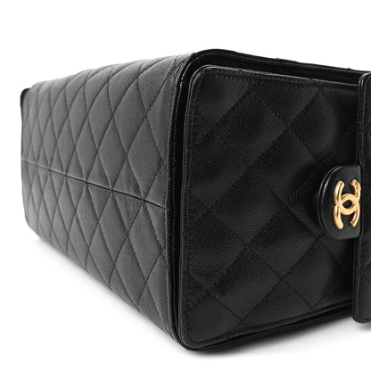 Medium Quilted Caviar Handbag