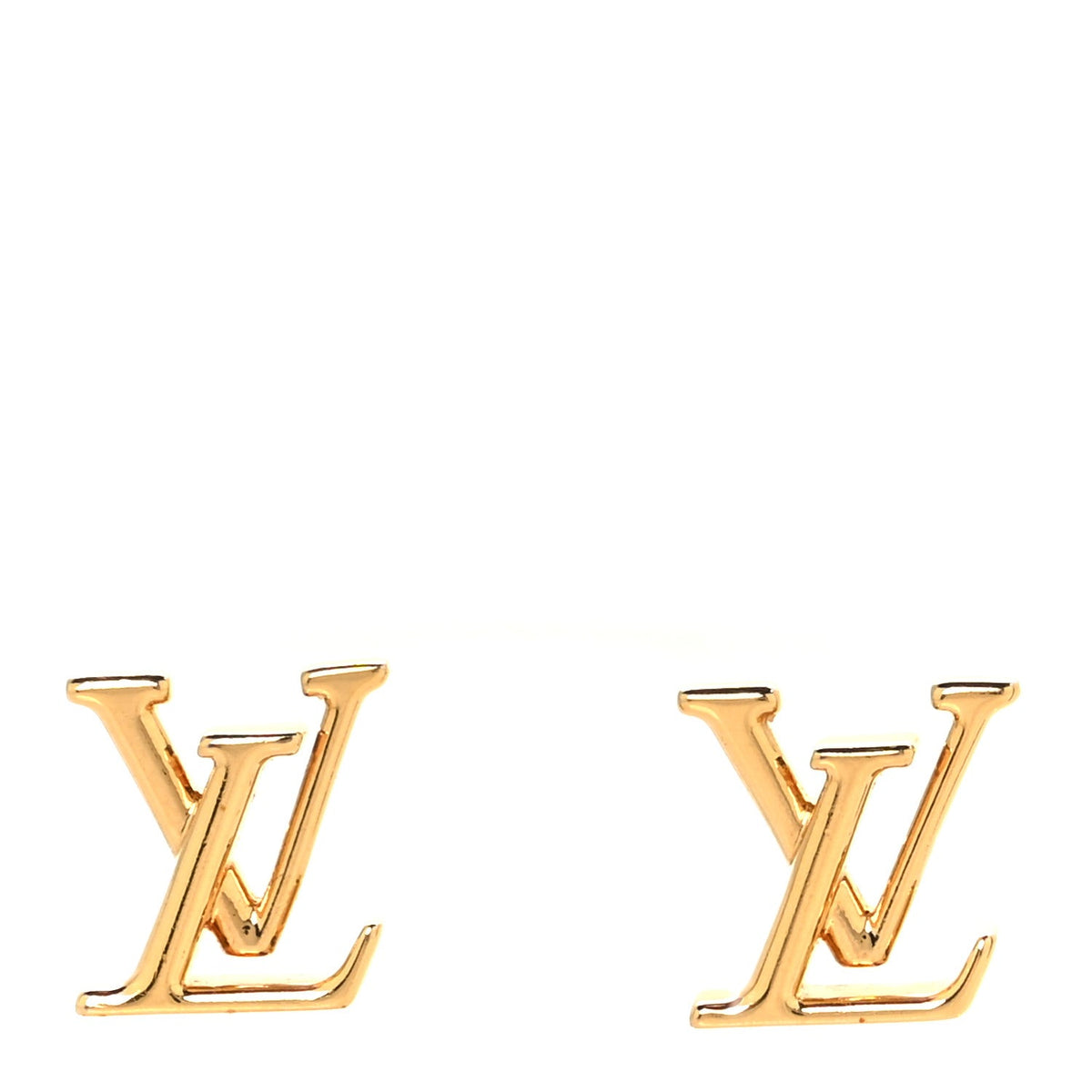 Metal LV Iconic Earrings Gold