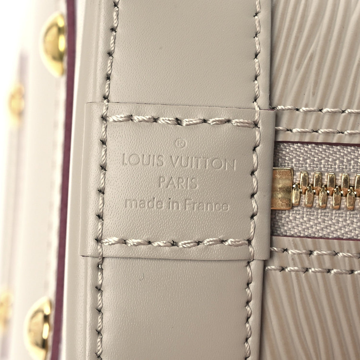 Louis Vuitton Epi Alma BB Bag Galet