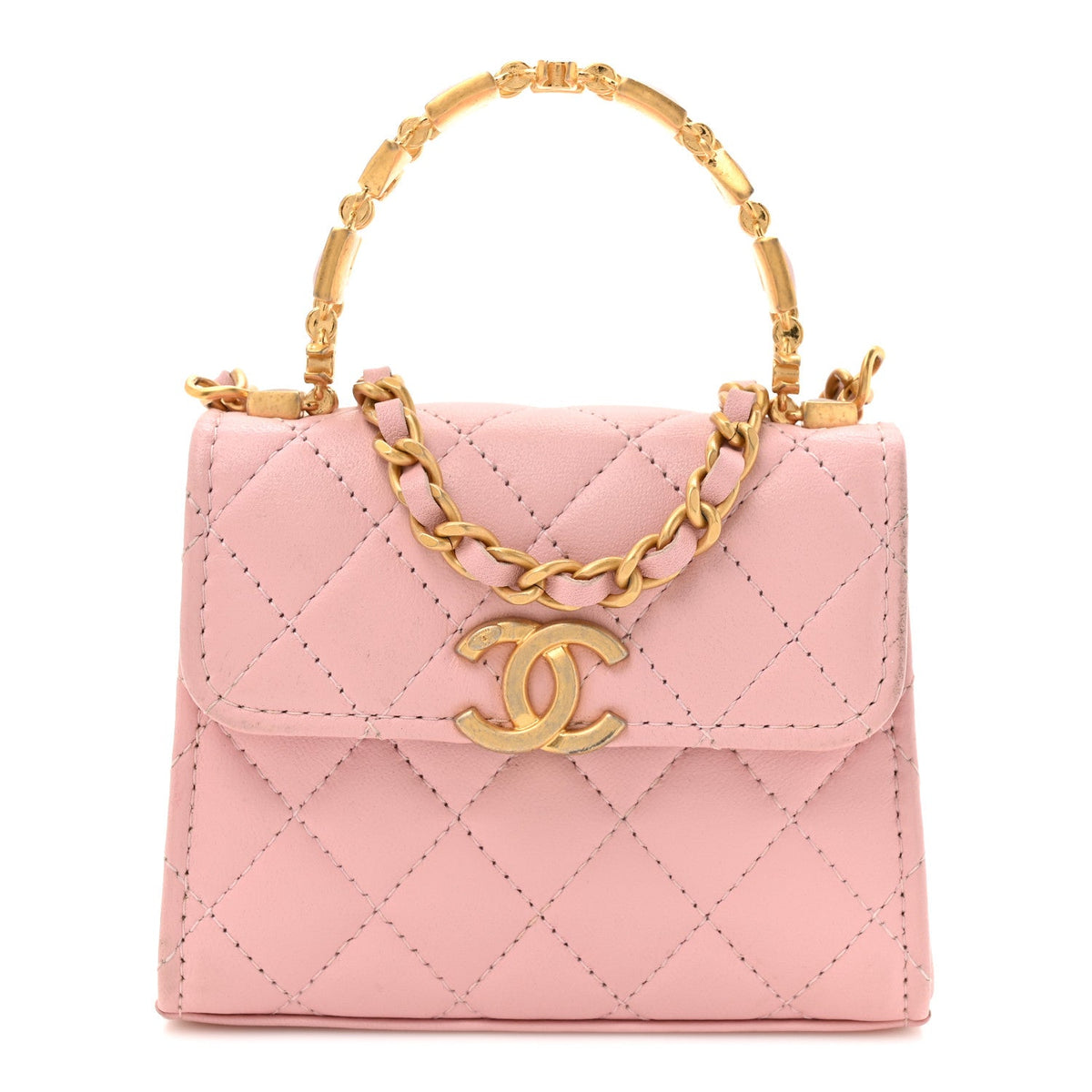 Mini Quilted Lambskin Flap Shoulder Bag
