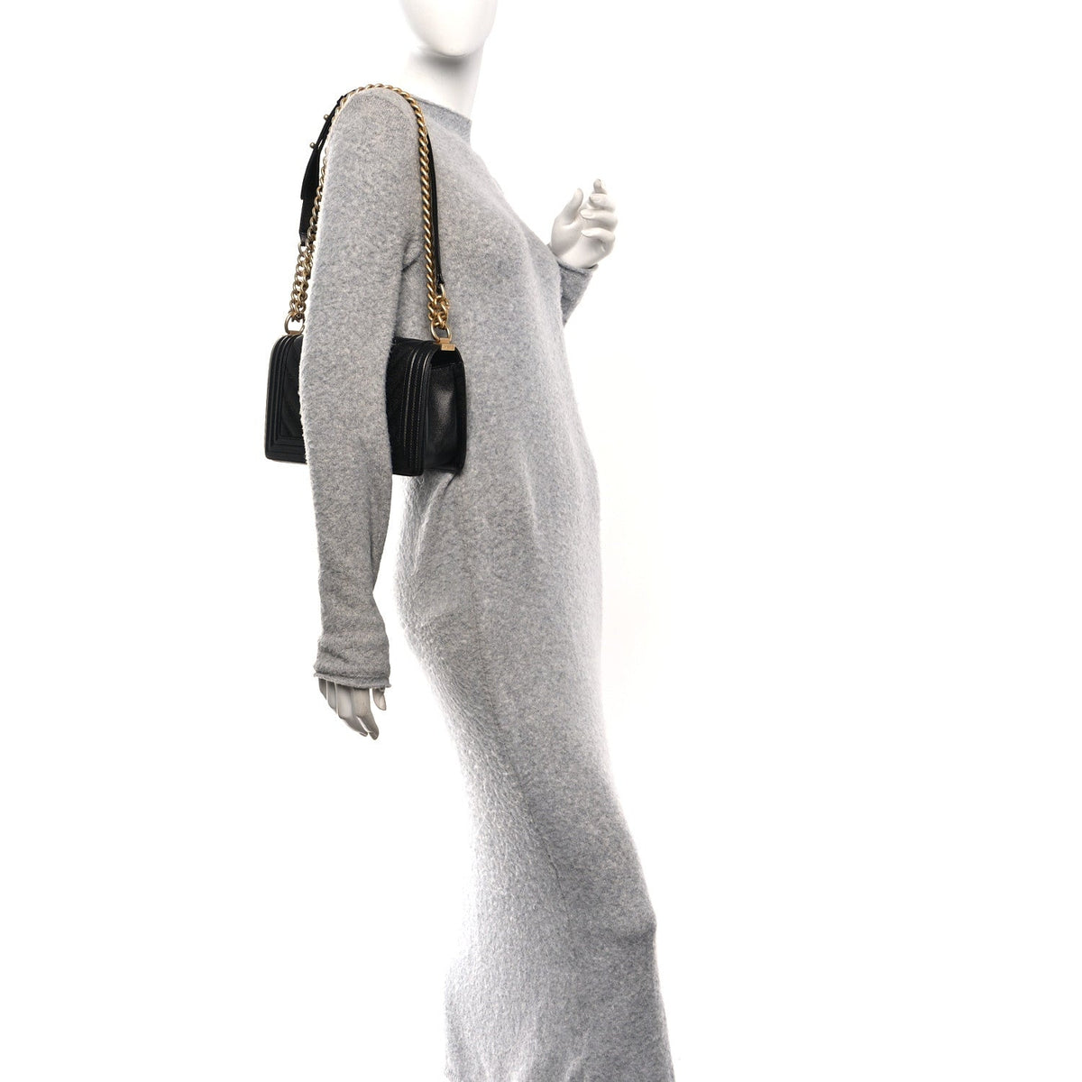 Medium Quilted Caviar Flap Shoulder Bag