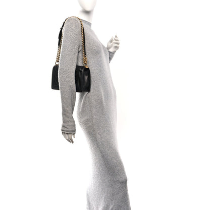 Medium Quilted Caviar Flap Shoulder Bag