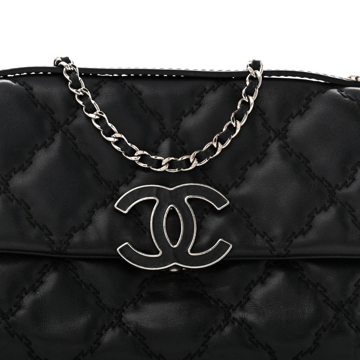 Quilted Calfskin Clutch Bag
